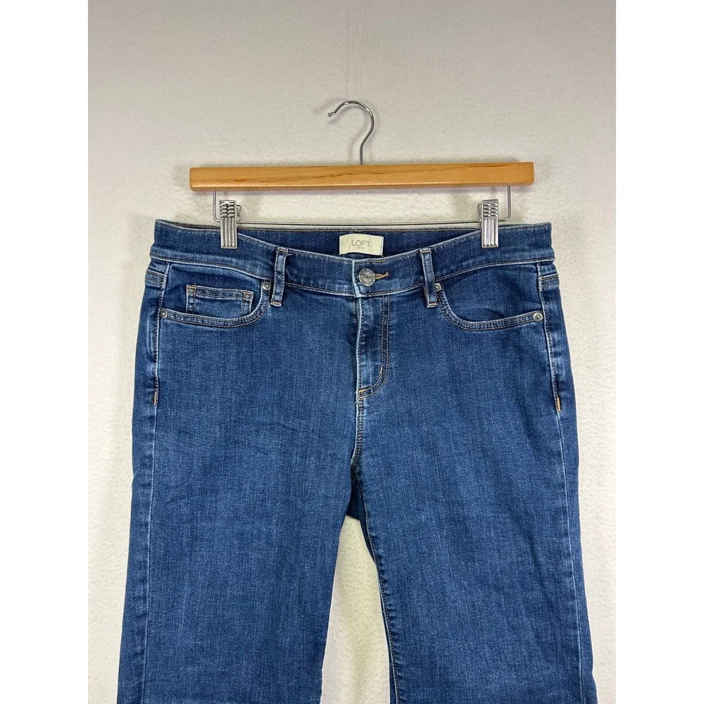Casual Loft Outlet Womens 6 Blue Denim Raw‎ Hem Bermuda Shorts 5262